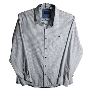 7 Diamonds Mens XL Button Down 4-Way Stretch Woven Shirt Dress‎ Casual